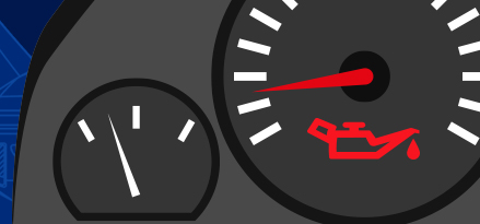 lampa för motorolja