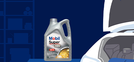 0W-16 syns i bagageutrymmet på en bil